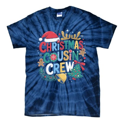 Christmas Cousin Crew Family Matching Xmas Christmas Pajamas Tie-Dye T-Shirt