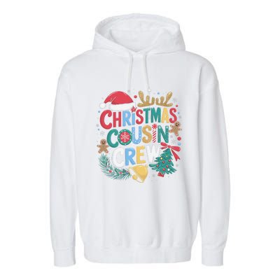 Christmas Cousin Crew Family Matching Xmas Christmas Pajamas Garment-Dyed Fleece Hoodie