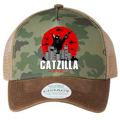 Catzilla Cute Cat Stuff For Cat Lover, Cat Mom, Cat Dad Legacy Tie Dye Trucker Hat