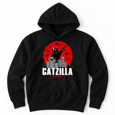 Catzilla Cute Cat Stuff For Cat Lover, Cat Mom, Cat Dad Hoodie