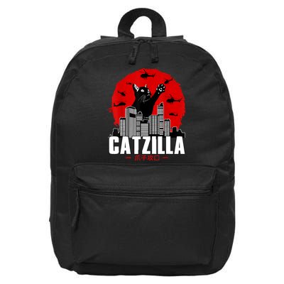 Catzilla Cute Cat Stuff For Cat Lover, Cat Mom, Cat Dad 16 in Basic Backpack