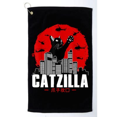 Catzilla Cute Cat Stuff For Cat Lover, Cat Mom, Cat Dad Golf Towel