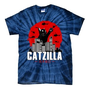 Catzilla Cute Cat Stuff For Cat Lover, Cat Mom, Cat Dad Tie-Dye T-Shirt