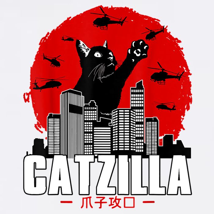 Catzilla Cute Cat Stuff For Cat Lover, Cat Mom, Cat Dad Garment-Dyed Sweatshirt