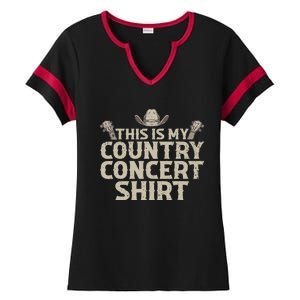 Cool Country Concert For Wo Country Music Lover Ladies Halftime Notch Neck Tee