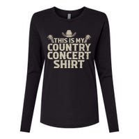 Cool Country Concert For Wo Country Music Lover Womens Cotton Relaxed Long Sleeve T-Shirt