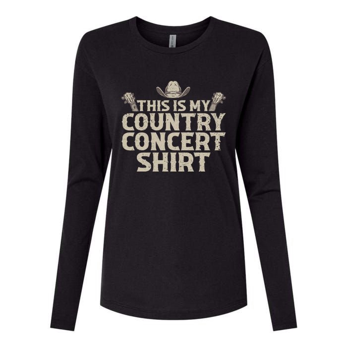 Cool Country Concert For Wo Country Music Lover Womens Cotton Relaxed Long Sleeve T-Shirt