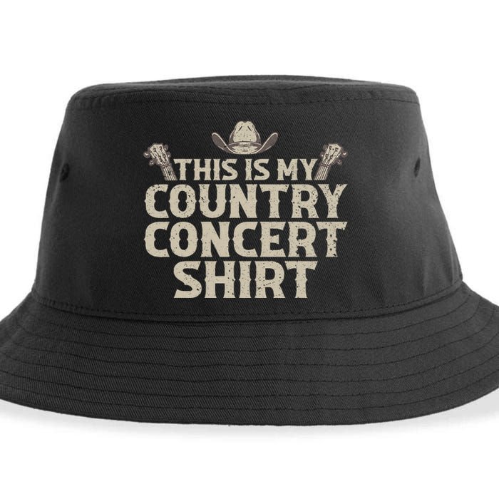 Cool Country Concert For Wo Country Music Lover Sustainable Bucket Hat