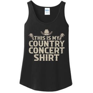 Cool Country Concert For Wo Country Music Lover Ladies Essential Tank