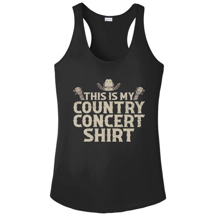 Cool Country Concert For Wo Country Music Lover Ladies PosiCharge Competitor Racerback Tank