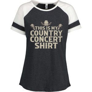 Cool Country Concert For Wo Country Music Lover Enza Ladies Jersey Colorblock Tee