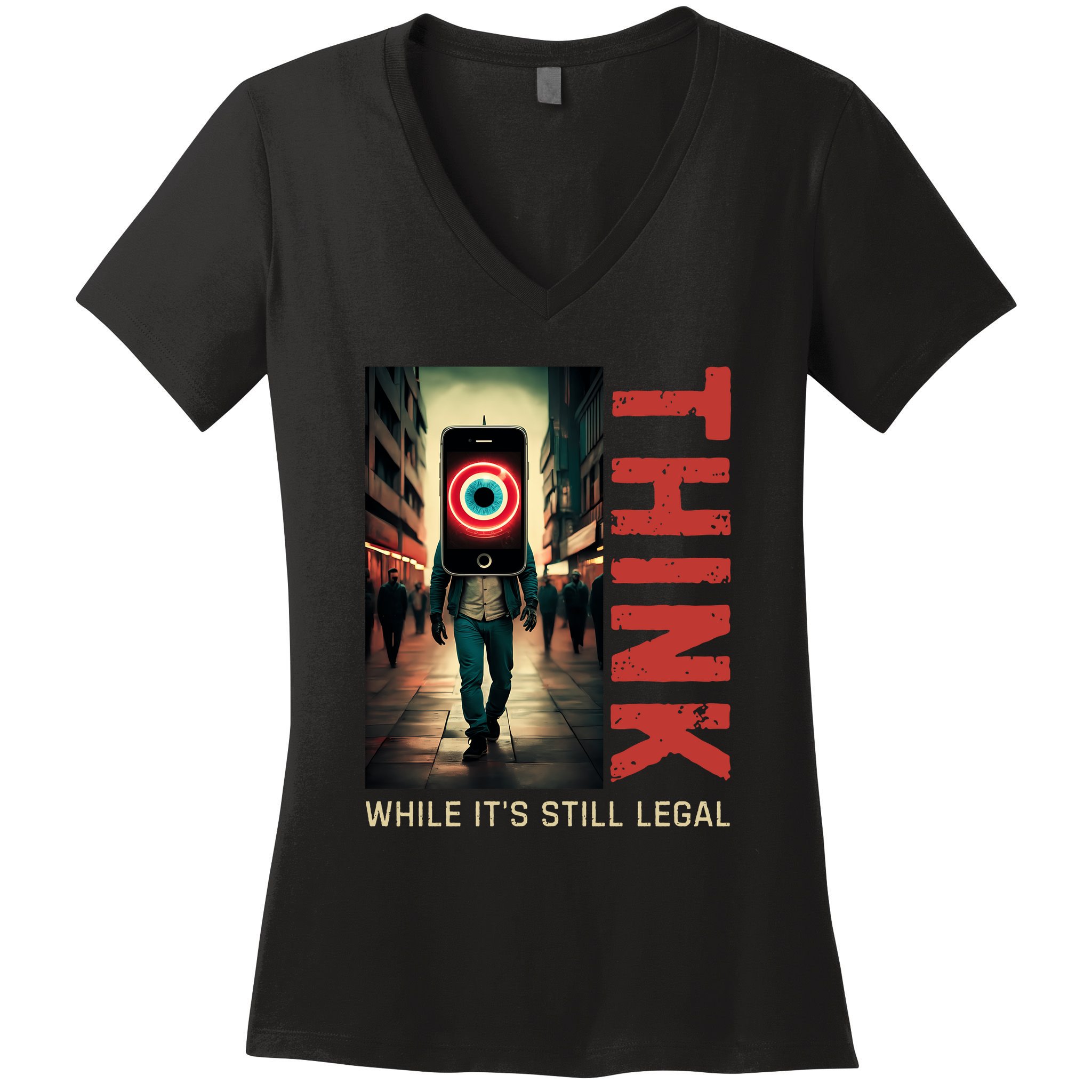 Conservative Cancel Culture Think While Its Still Legal Women's V-Neck T-Shirt