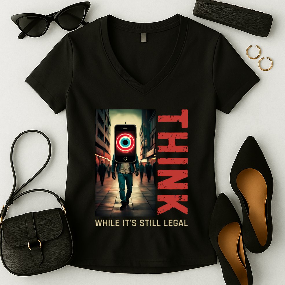 Conservative Cancel Culture Think While Its Still Legal Women's V-Neck T-Shirt