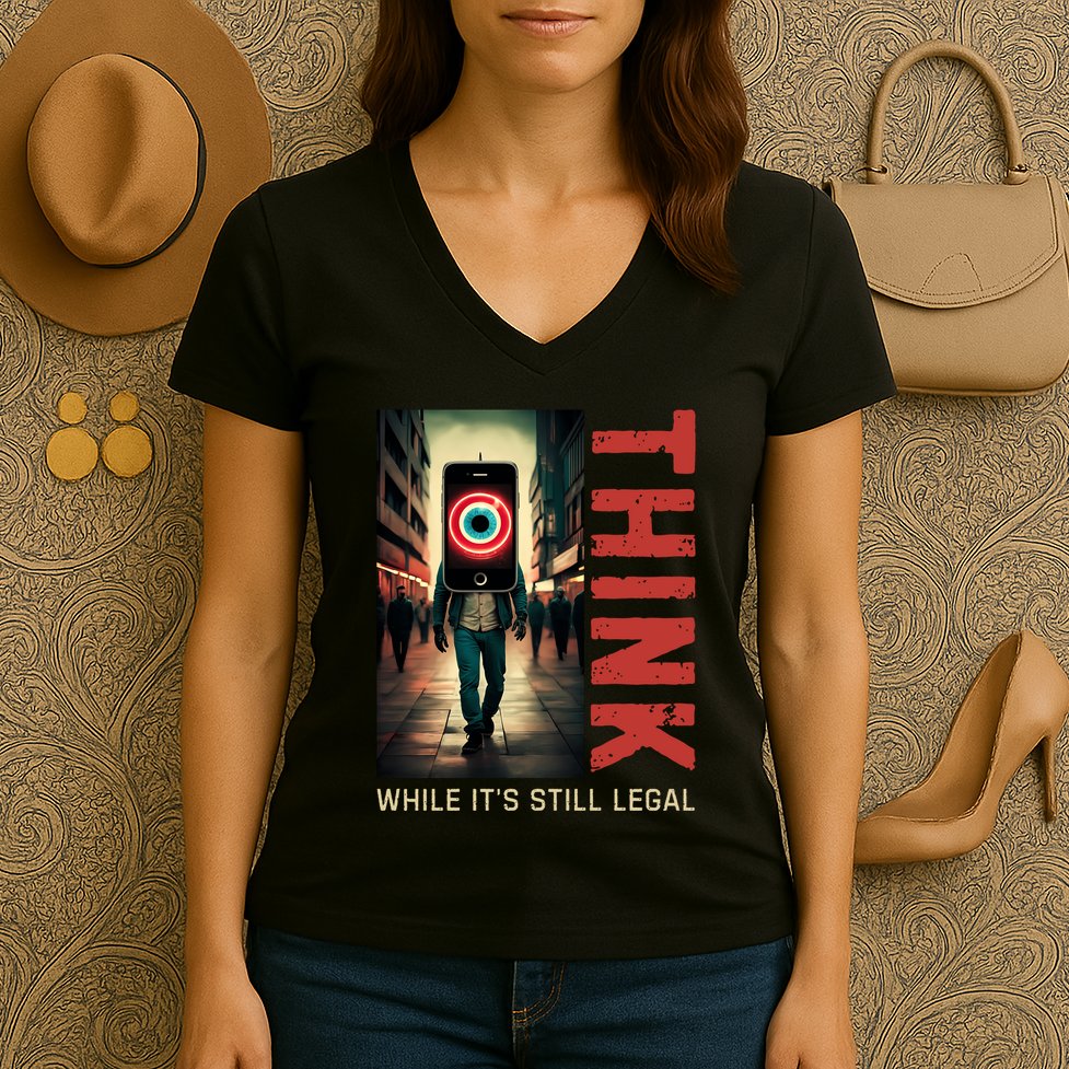 Conservative Cancel Culture Think While Its Still Legal Women's V-Neck T-Shirt