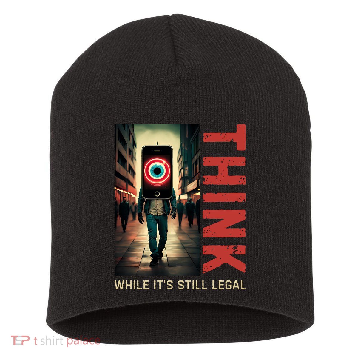 Conservative Cancel Culture Think While Its Still Legal Short Acrylic Beanie