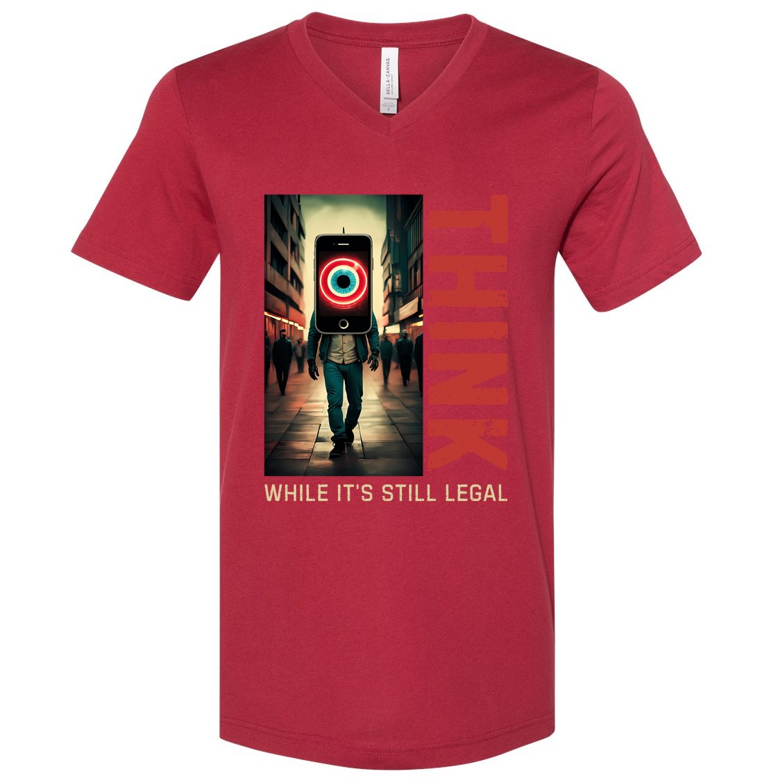 Conservative Cancel Culture Think While Its Still Legal V-Neck T-Shirt