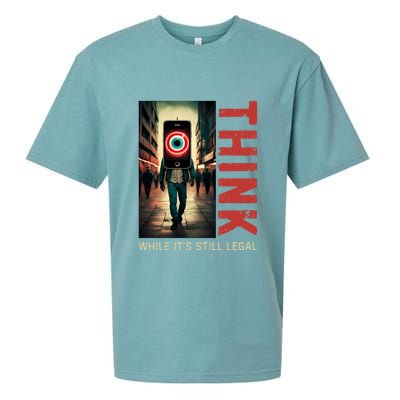Conservative Cancel Culture Think While Its Still Legal Sueded Cloud Jersey T-Shirt