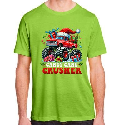 Christmas Candy Cane Crusher Xmas Monster Truckboy Adult ChromaSoft Performance T-Shirt