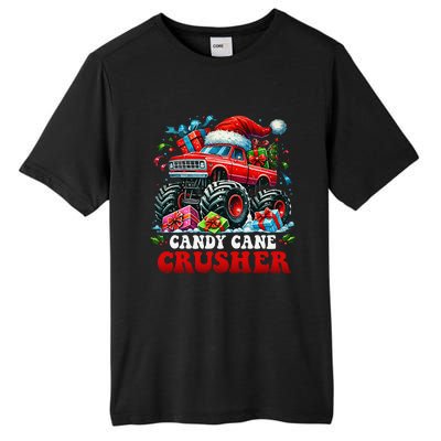 Christmas Candy Cane Crusher Xmas Monster Truckboy Tall Fusion ChromaSoft Performance T-Shirt