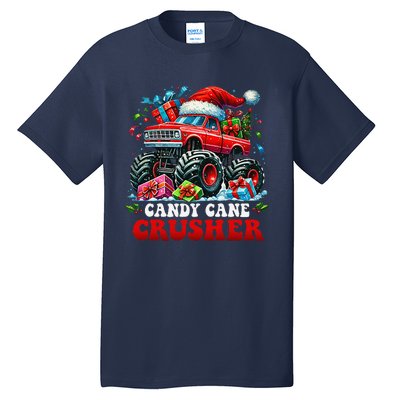 Christmas Candy Cane Crusher Xmas Monster Truckboy Tall T-Shirt