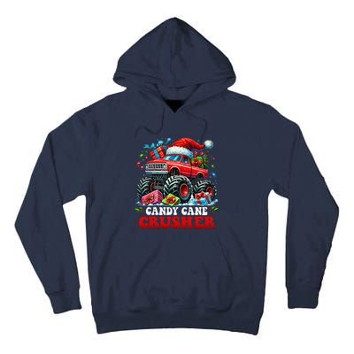 Christmas Candy Cane Crusher Xmas Monster Truckboy Tall Hoodie