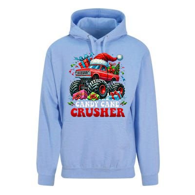 Christmas Candy Cane Crusher Xmas Monster Truckboy Unisex Surf Hoodie