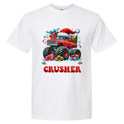 Christmas Candy Cane Crusher Xmas Monster Truckboy Garment-Dyed Heavyweight T-Shirt