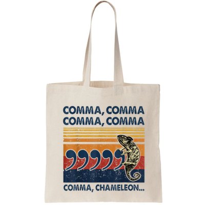 Comma Comma Chameleon Funny Grammar English Teacher Bag