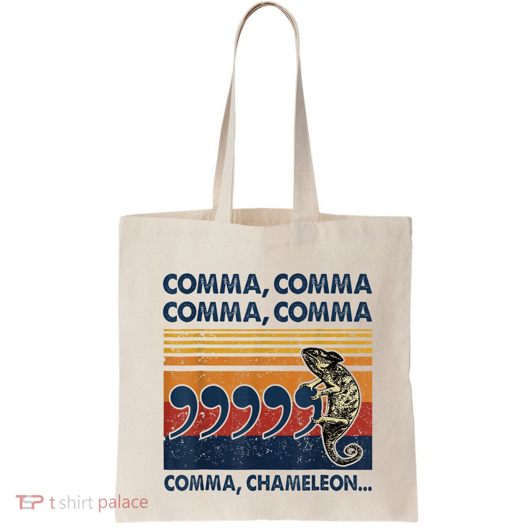 Comma Comma Chameleon Funny Grammar English Teacher Bag