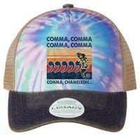 Comma Comma Chameleon Funny Grammar English Teacher Legacy Tie Dye Trucker Hat
