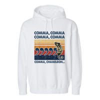 Comma Comma Chameleon Funny Grammar English Teacher Garment-Dyed Fleece Hoodie