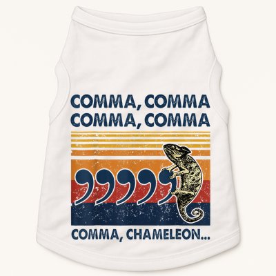 Comma Comma Chameleon Funny Grammar English Teacher Doggie Tank