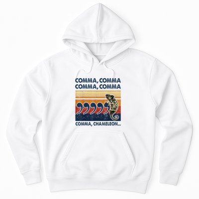 Comma Comma Chameleon Funny Grammar English Teacher Hoodie