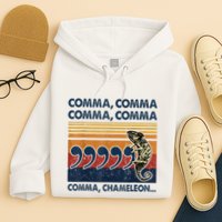 Comma Comma Chameleon Funny Grammar English Teacher Hoodie