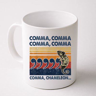 Comma Comma Chameleon Funny Grammar English Teacher Coffee Mug