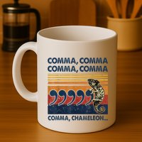 Comma Comma Chameleon Funny Grammar English Teacher Mug