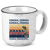Comma Comma Chameleon Funny Grammar English Teacher 15oz Campfire Ceramic Mug