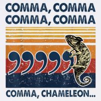 Comma Comma Chameleon Funny Grammar English Teacher Mousepad