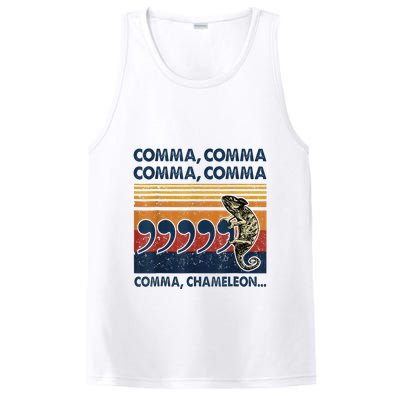 Comma Comma Chameleon Funny Grammar English Teacher PosiCharge Competitor Tank