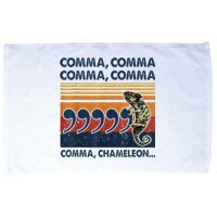 Comma Comma Chameleon Funny Grammar English Teacher Microfiber Hand Towel