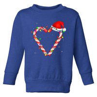 Candy Cane Crew Christmas Lights Family Matching Xmas Toddler Sweatshirt