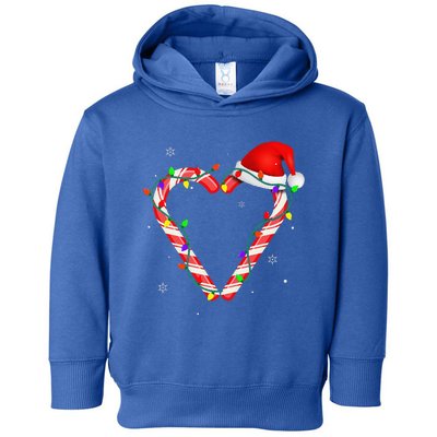 Candy Cane Crew Christmas Lights Family Matching Xmas Toddler Hoodie