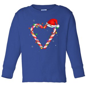 Candy Cane Crew Christmas Lights Family Matching Xmas Toddler Long Sleeve Shirt