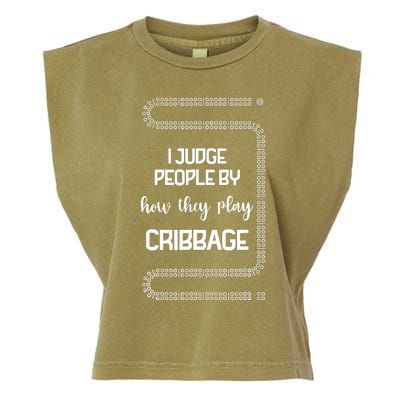 Cribbage Champion Cribbage Board Game Funny Cribbage Garment-Dyed Women's Muscle Tee