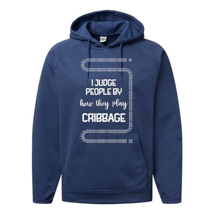 Cribbage Champion Cribbage Board Game Funny Cribbage Performance Fleece Hoodie