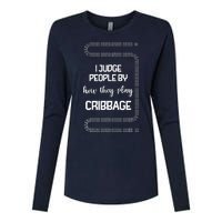 Cribbage Champion Cribbage Board Game Funny Cribbage Womens Cotton Relaxed Long Sleeve T-Shirt