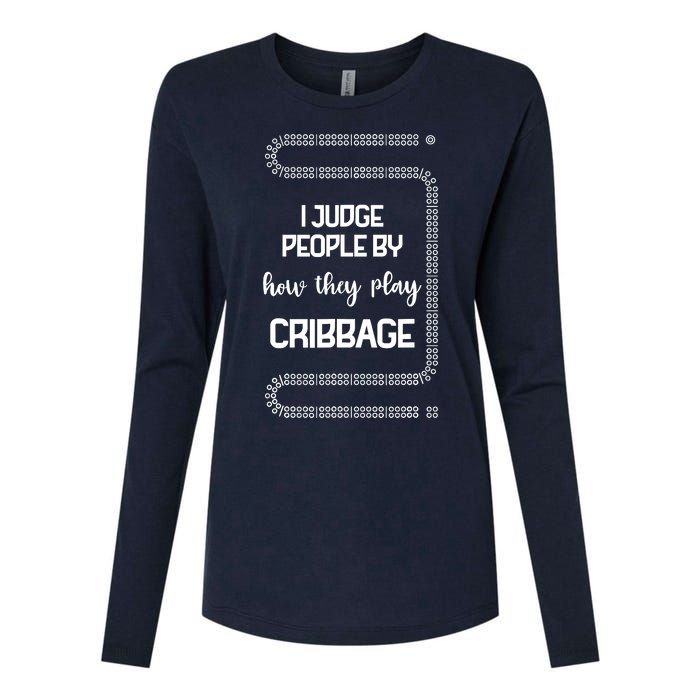 Cribbage Champion Cribbage Board Game Funny Cribbage Womens Cotton Relaxed Long Sleeve T-Shirt