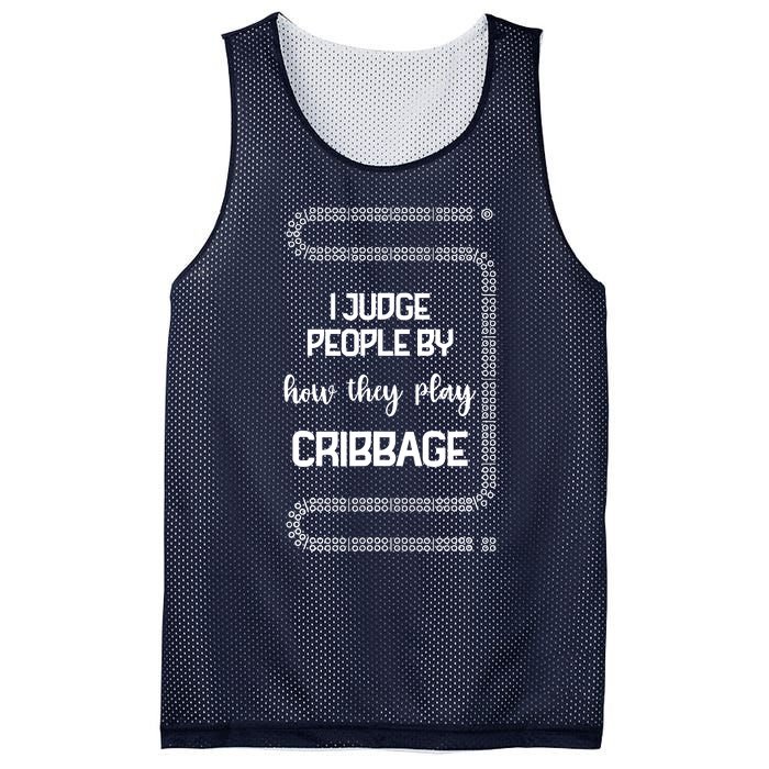 Cribbage Champion Cribbage Board Game Funny Cribbage Mesh Reversible Basketball Jersey Tank