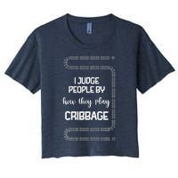 Cribbage Champion Cribbage Board Game Funny Cribbage Women's Crop Top Tee