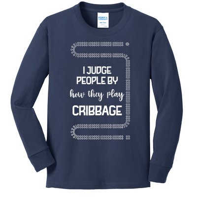 Cribbage Champion Cribbage Board Game Funny Cribbage Kids Long Sleeve Shirt